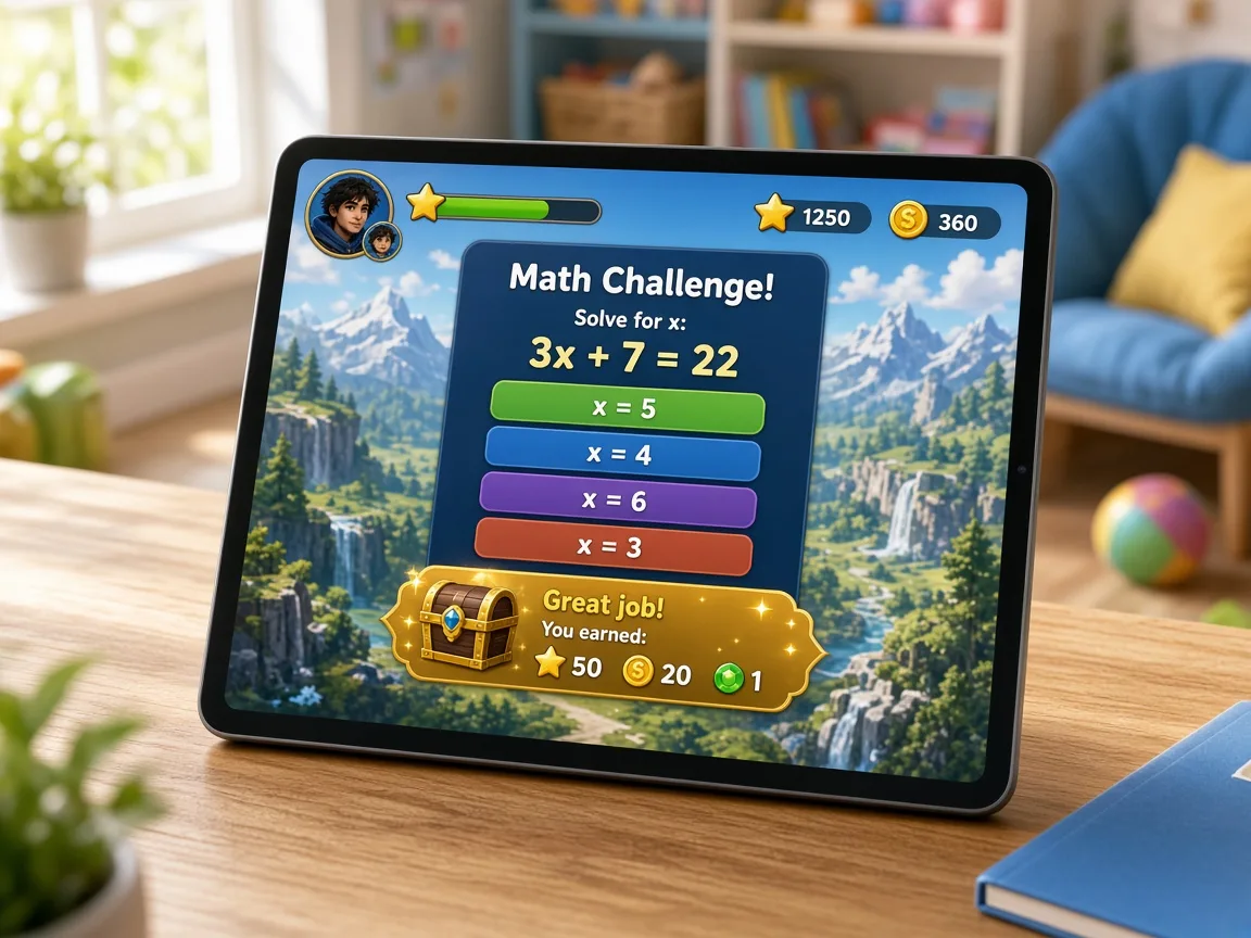 Prodigy Inspired App kids learning app preview