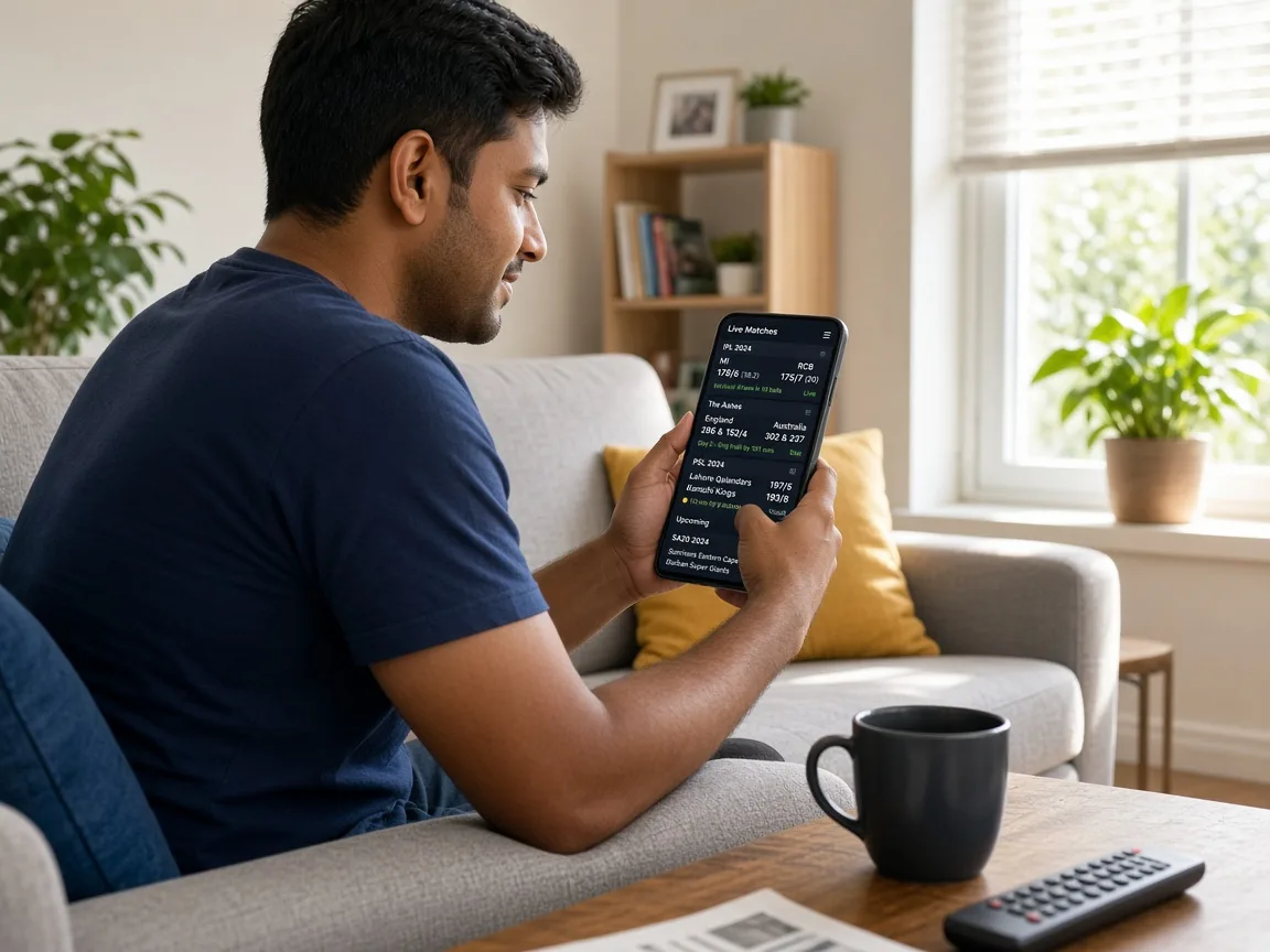 Flashscore Inspired App cricket score app preview