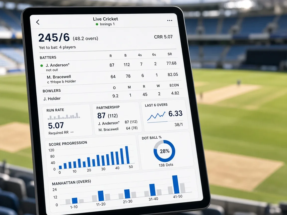 SofaScore Inspired App cricket score app preview