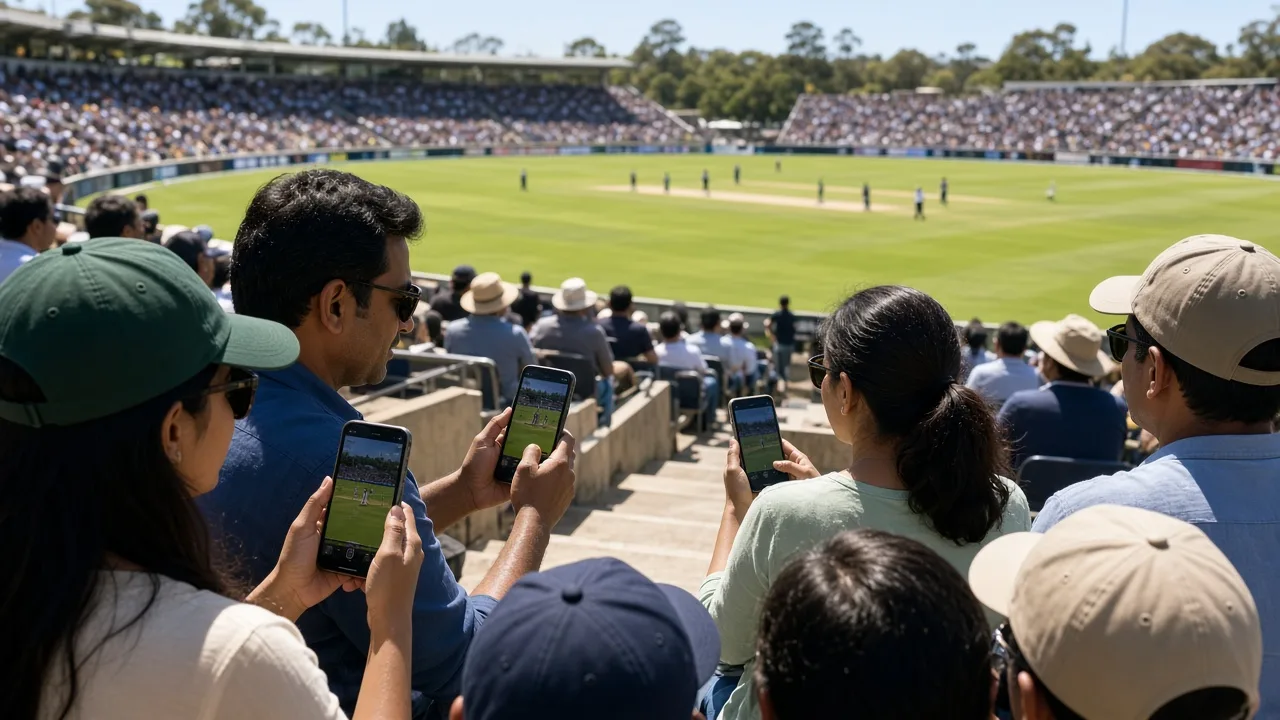 Live cricket score app showing real time match updates ball by ball scores player statistics fixtures rankings and notifications
