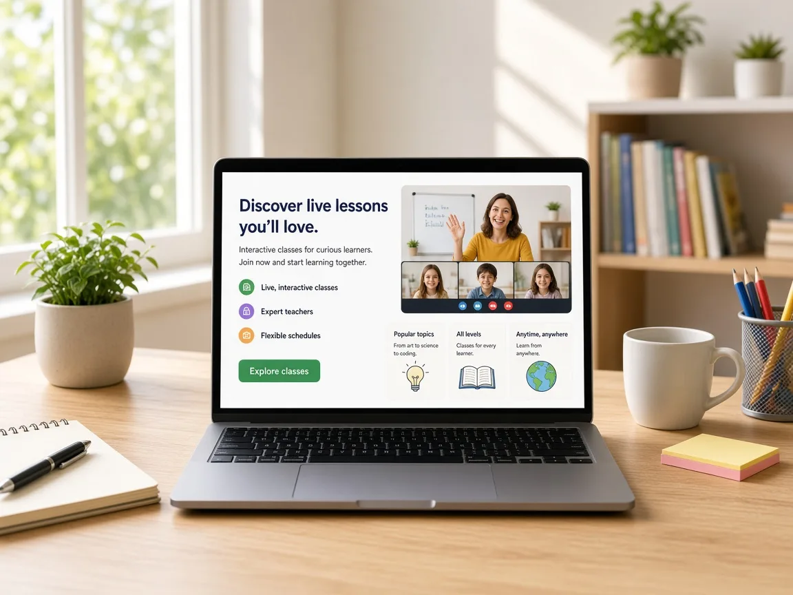 Outschool Inspired App live tutoring app preview