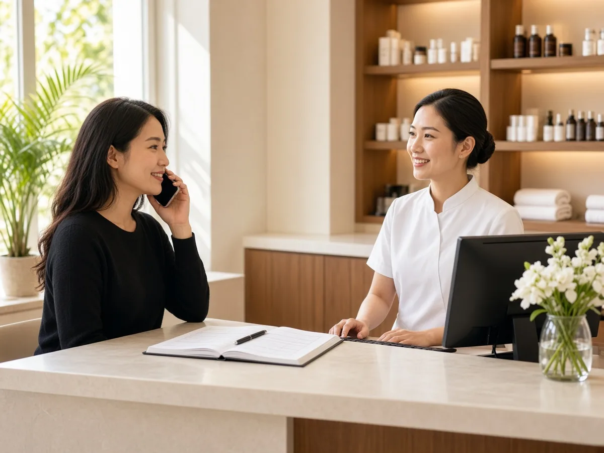 Massage booking app showing therapist profiles, available appointments, wellness services, customer bookings, and secure payment options