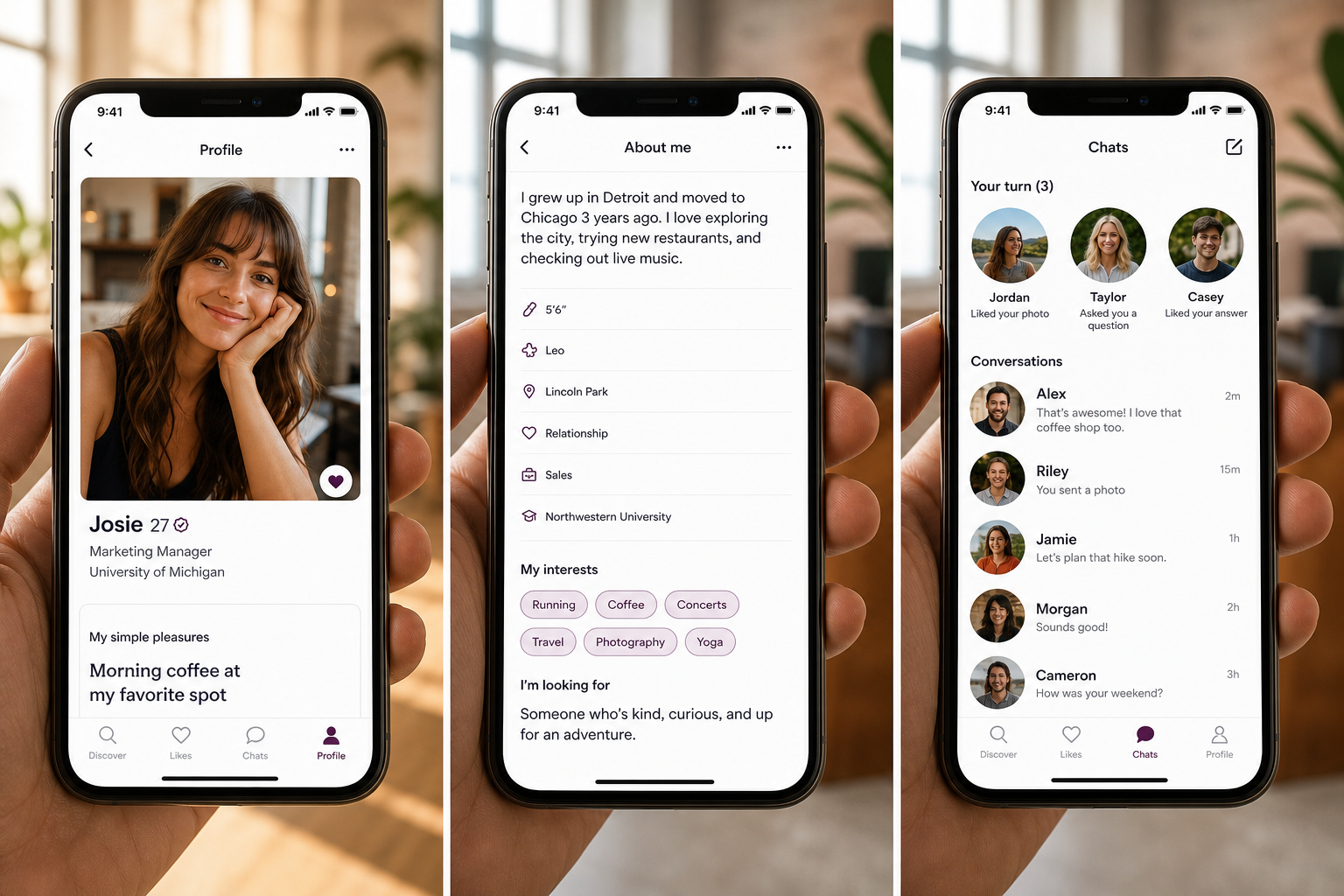 Hinge inspired driver app preview