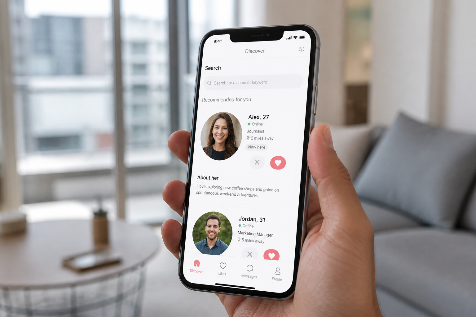 Match inspired driver app preview