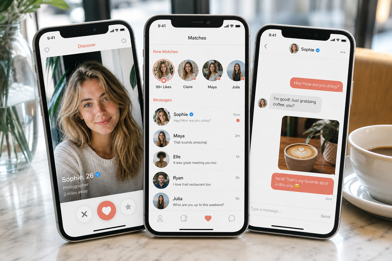 Tinder inspired driver app preview