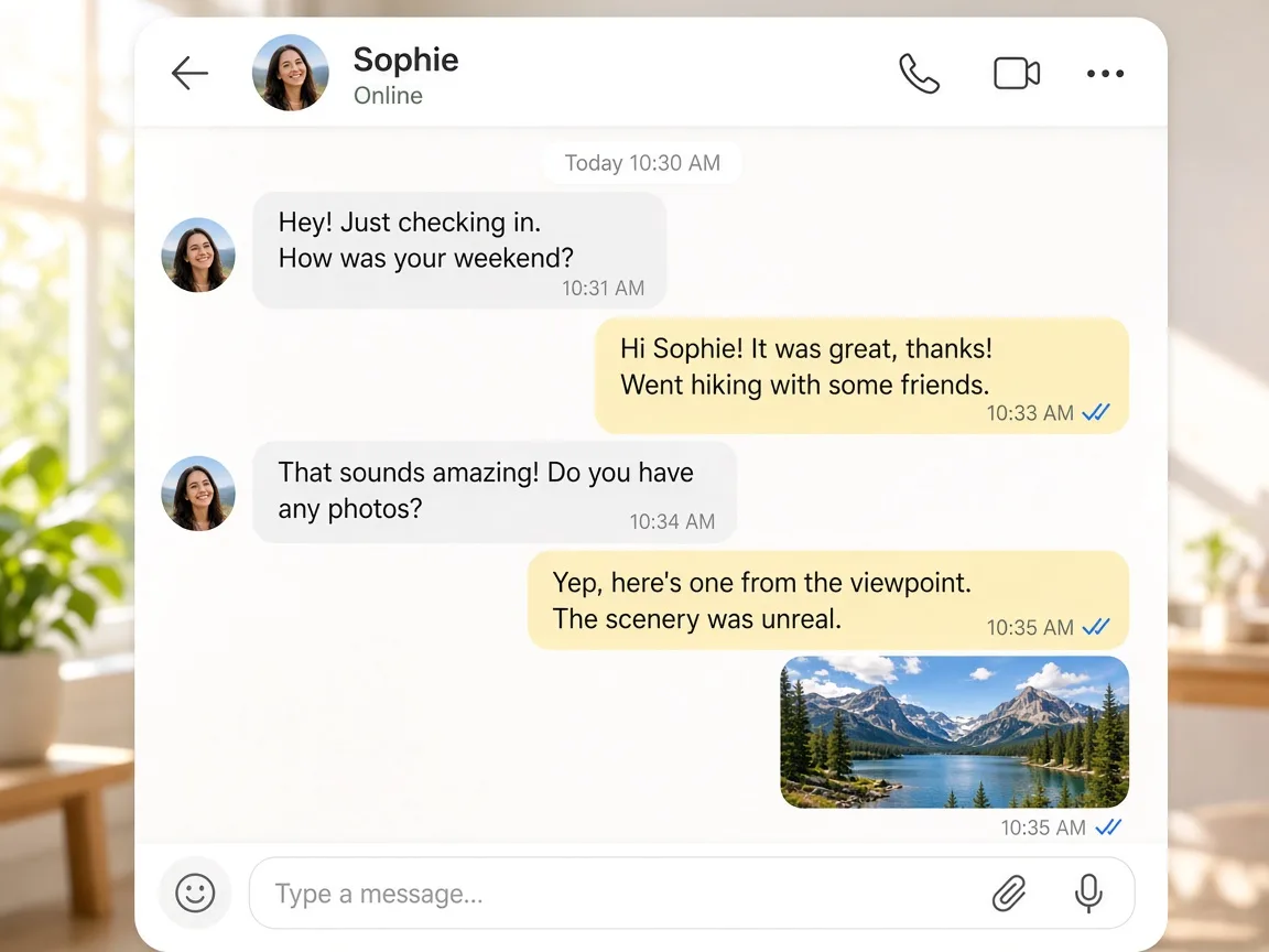 Messenger Inspired App messaging app app preview