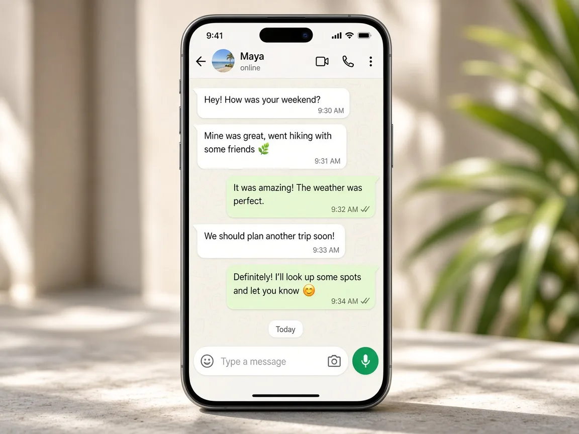 WhatsApp Inspired App messaging app app preview