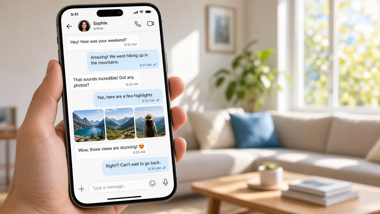 Messaging platform connecting users through real time chat, voice calls, video calls, media sharing, and secure conversations