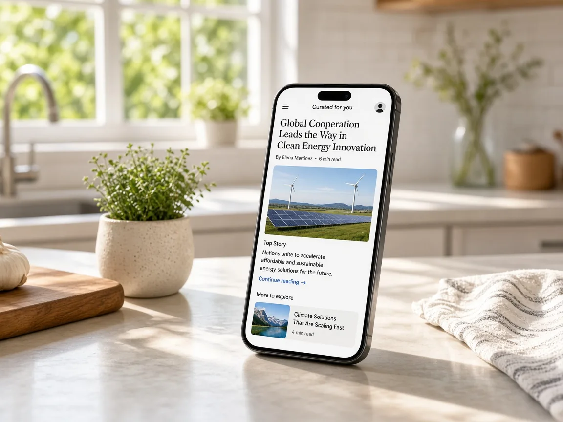 Apple News Inspired App news app preview