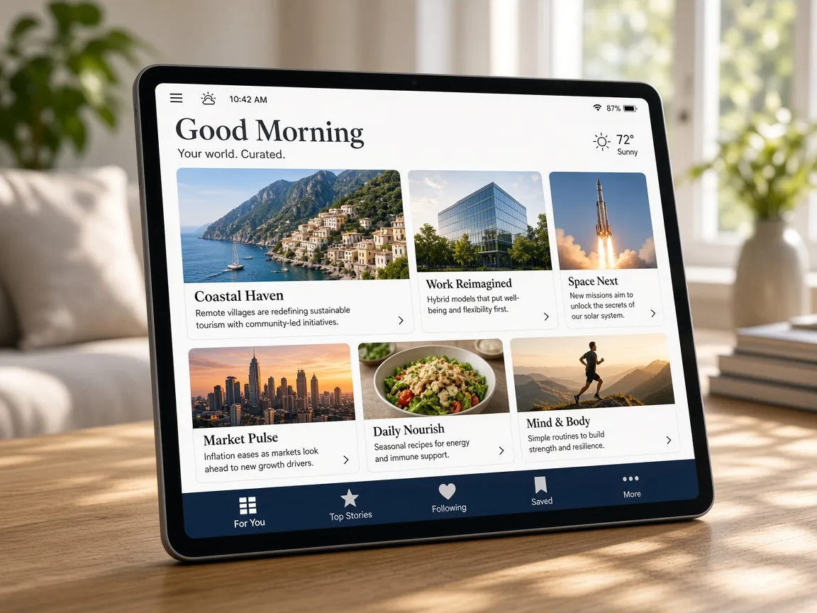 Flipboard Inspired App news app preview