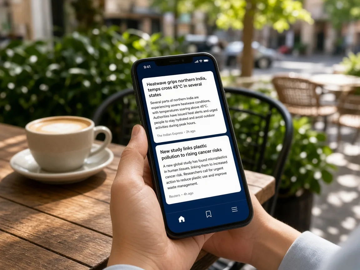 Inshorts Inspired App news app preview