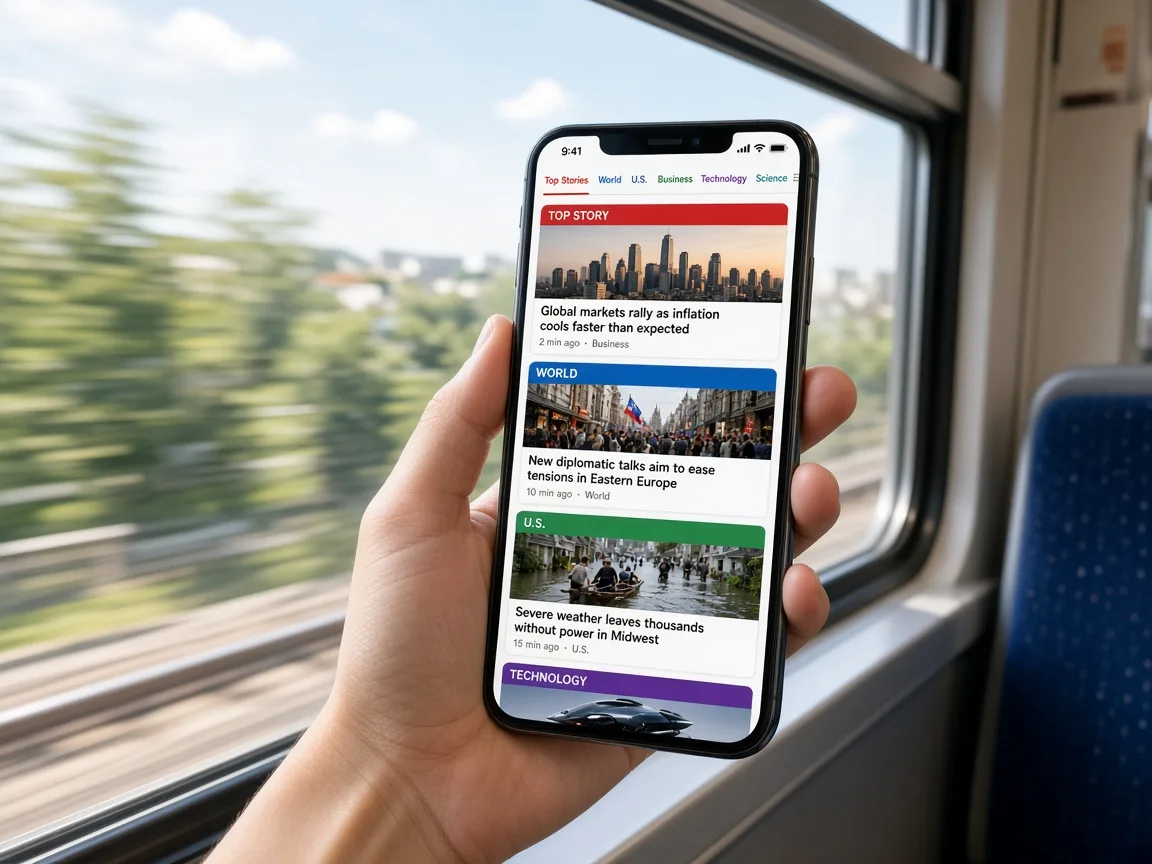 SmartNews Inspired App news app preview