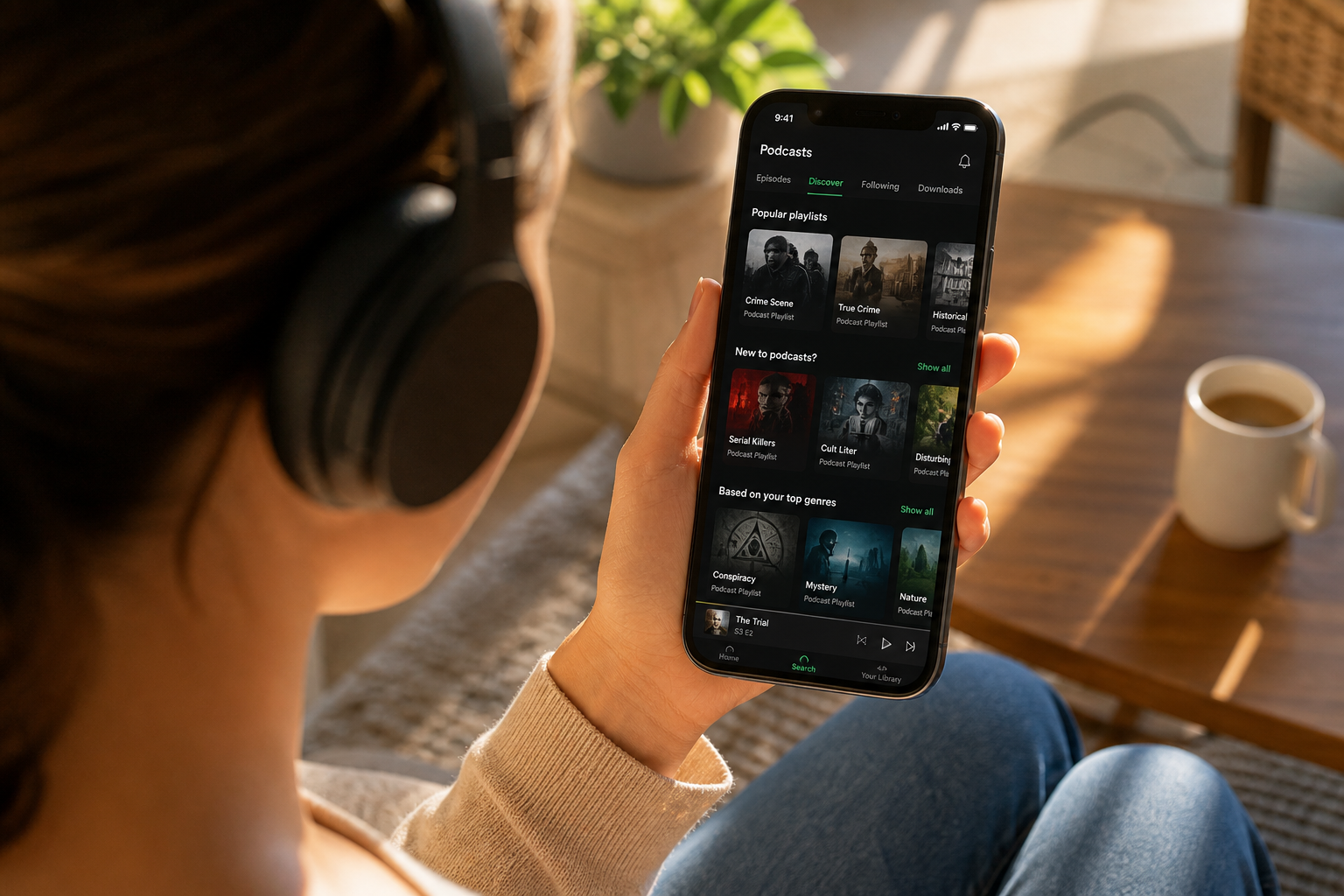 Spotify inspired driver app preview