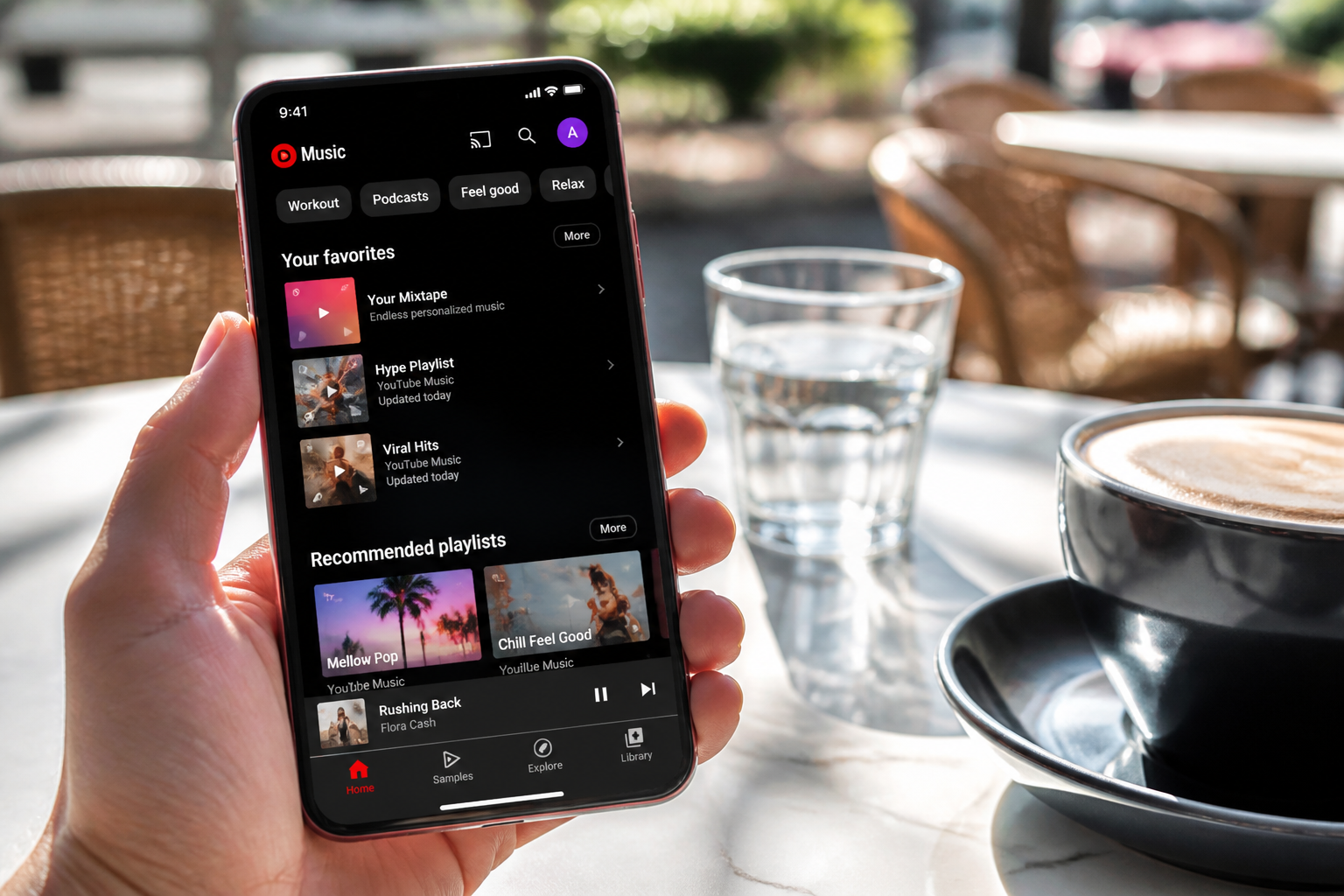 YouTube Music inspired driver app preview