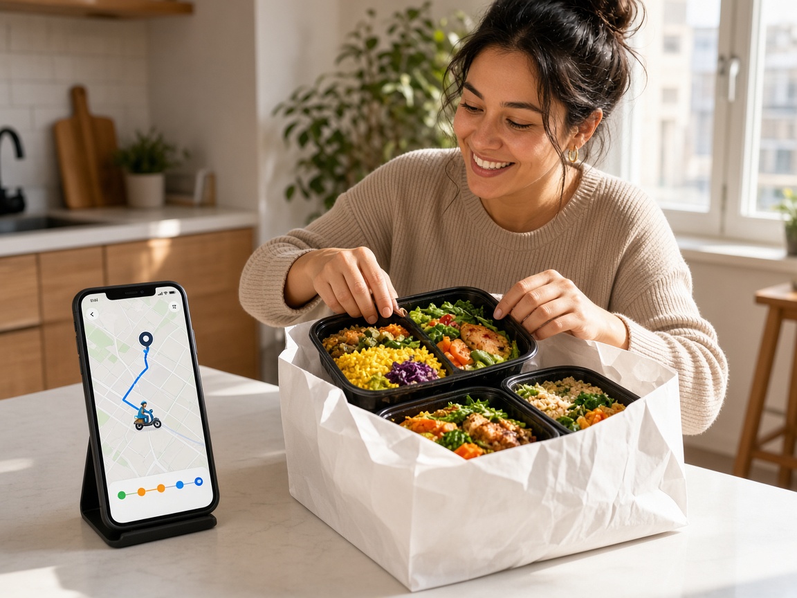 Uber Eats inspired restaurant app preview