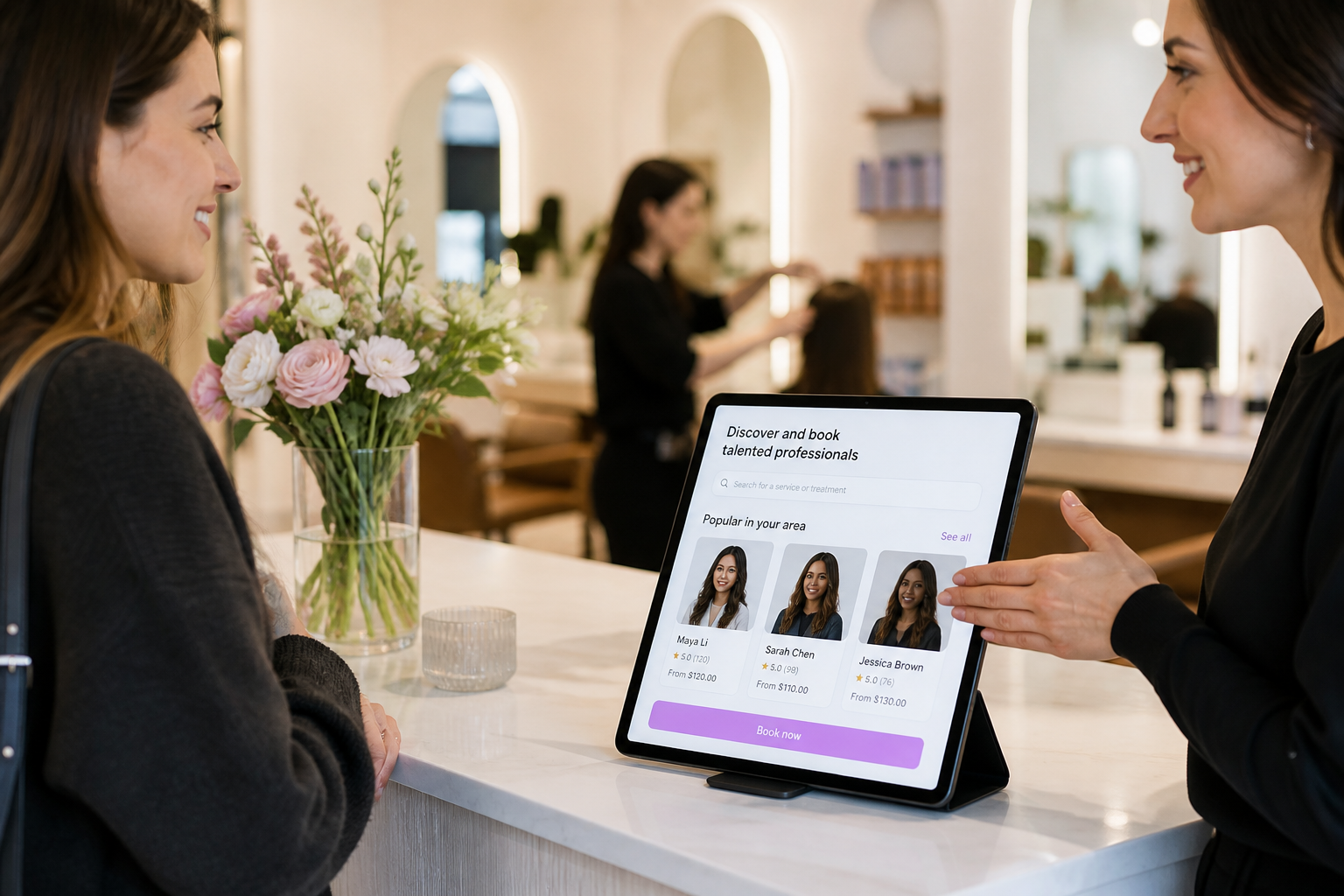 Fresha Inspired Salon Booking Platform salon app preview