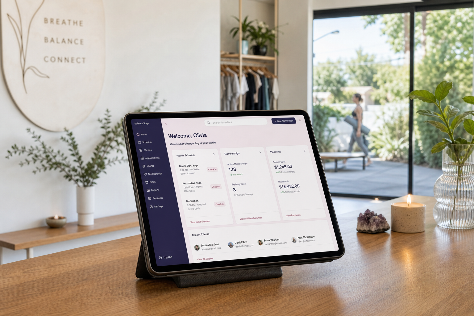 Mindbody Inspired Wellness Booking Platform salon app preview