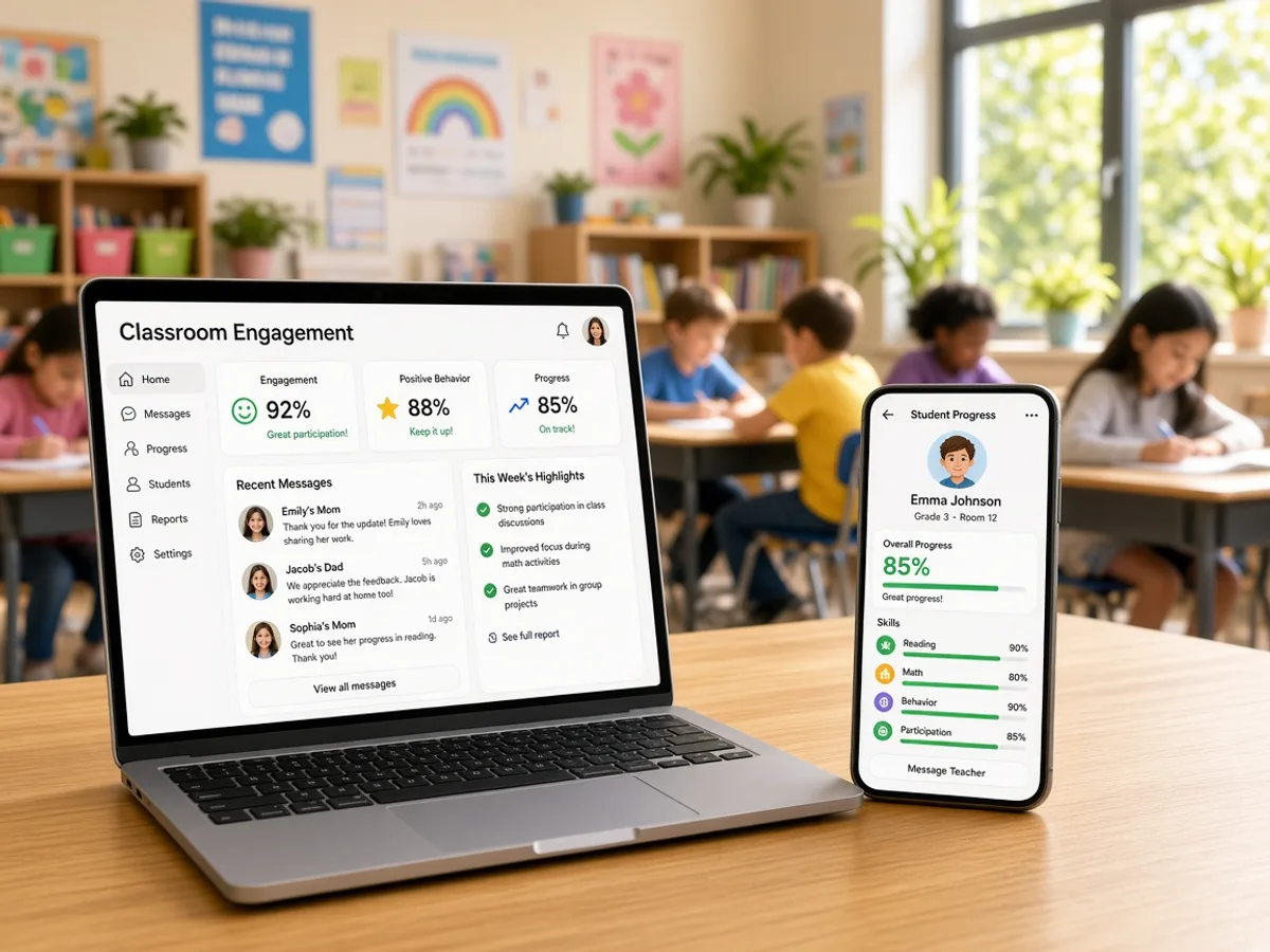 ClassDojo Inspired App GPS tracking app preview