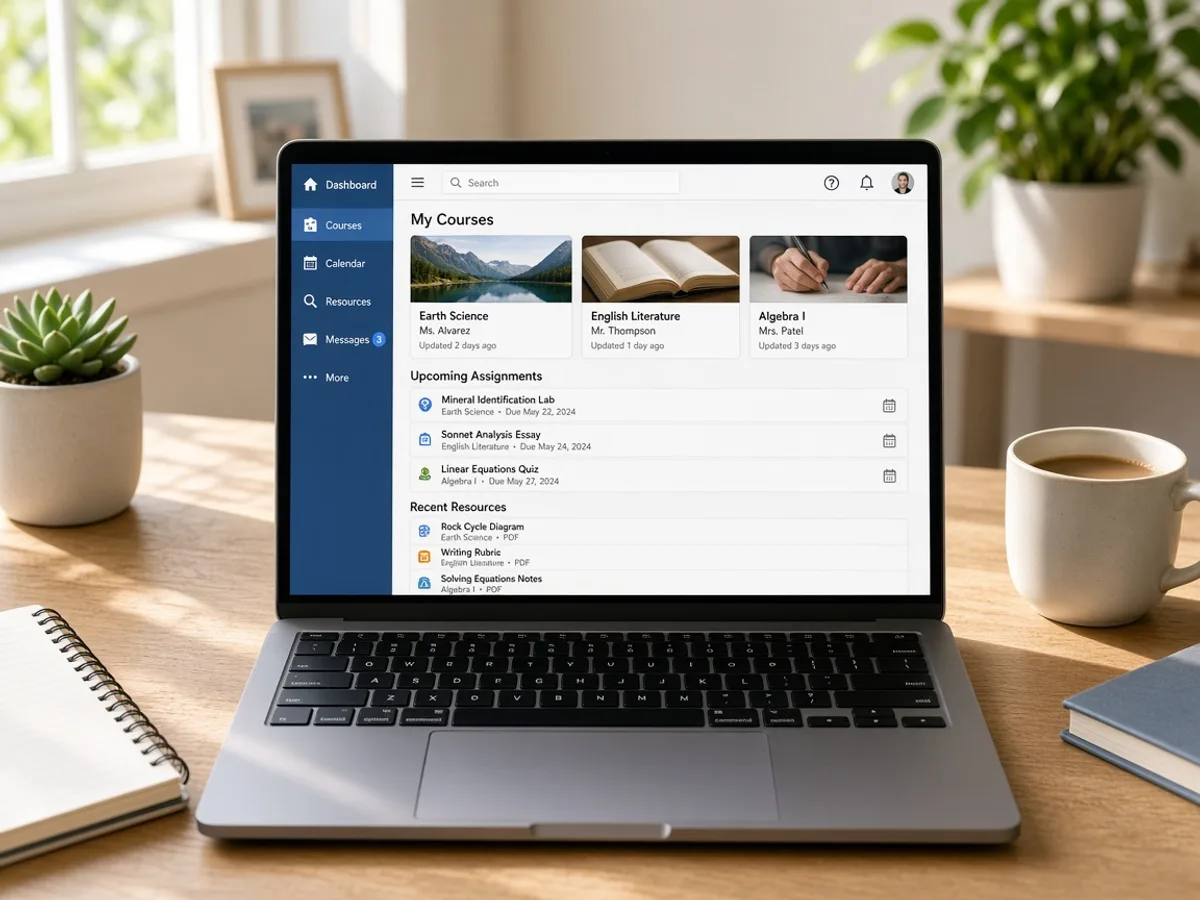 Schoology Inspired App GPS tracking app preview