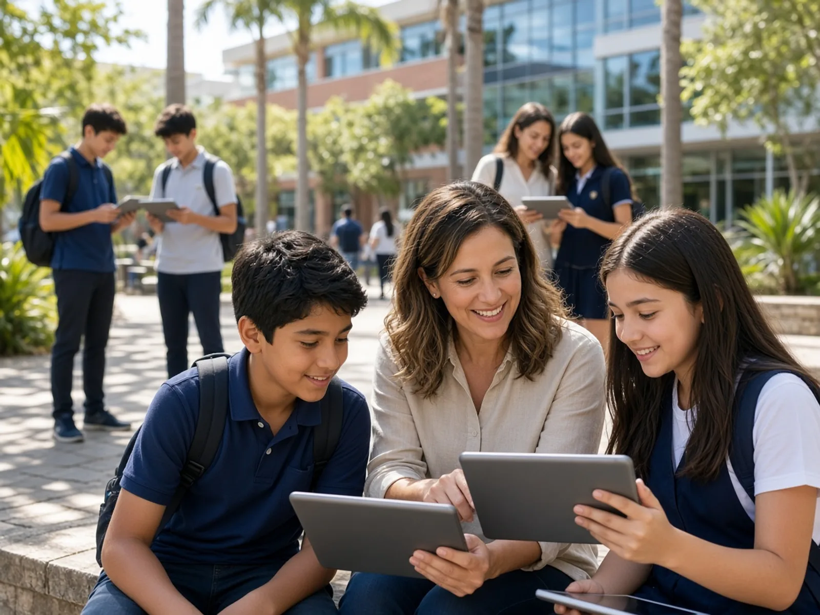 School management technology platform connecting students, teachers, parents, attendance, fees, exams, communication, and analytics
