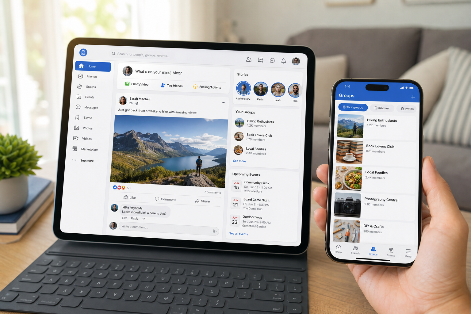 Facebook Inspired Social Networking Platform preview