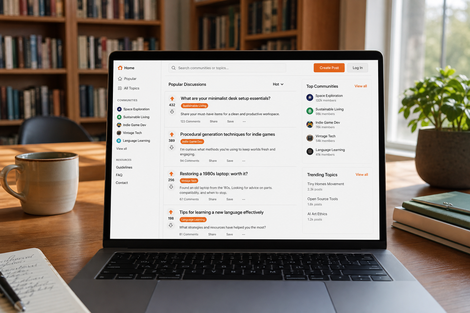 Reddit Inspired Community Platform preview