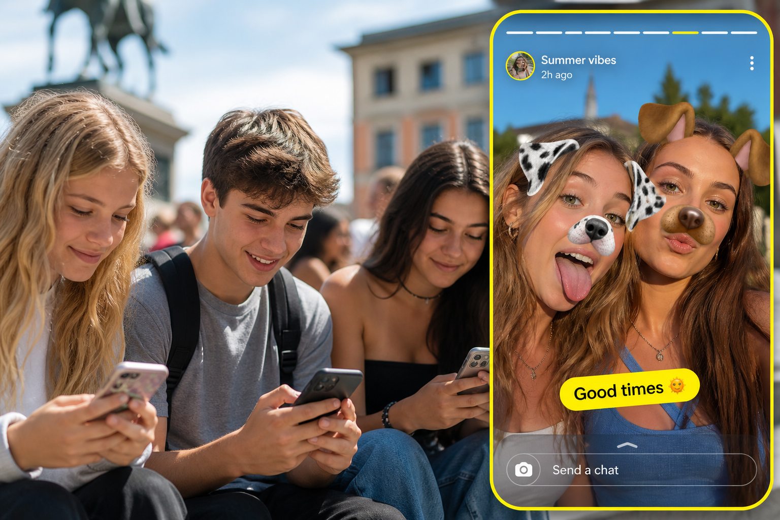 Snapchat Inspired Social Messaging App preview