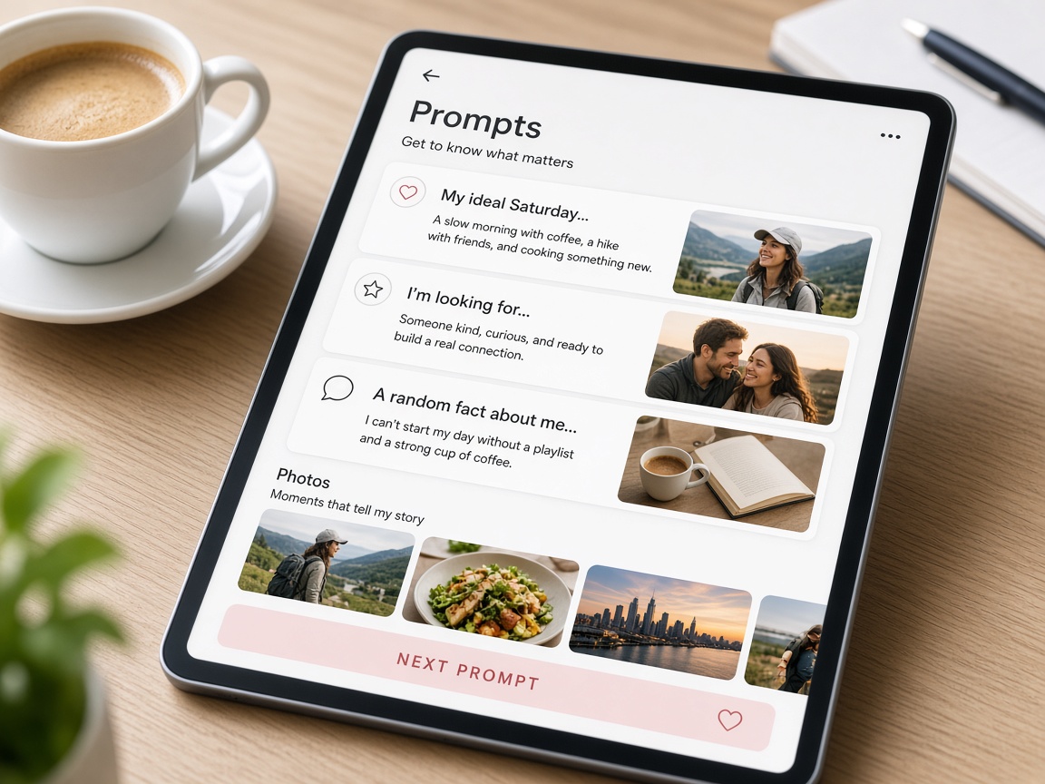 Hinge inspired dating app preview