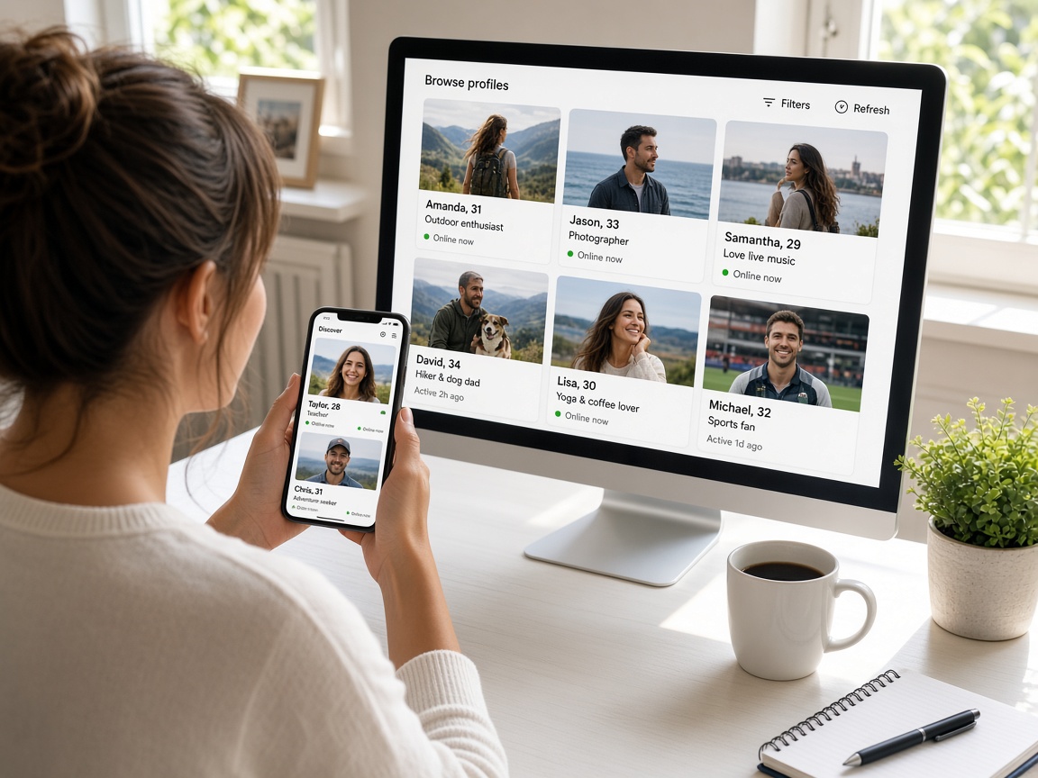 Plenty of Fish inspired dating app preview