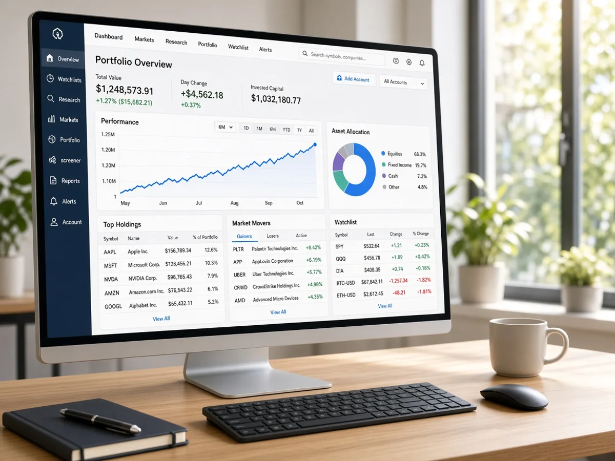 Charles Schwab Inspired Platform GPS tracking app preview