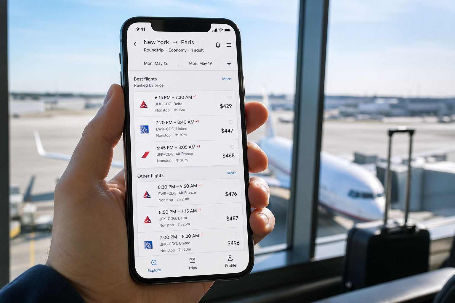 Skyscanner inspired driver app preview