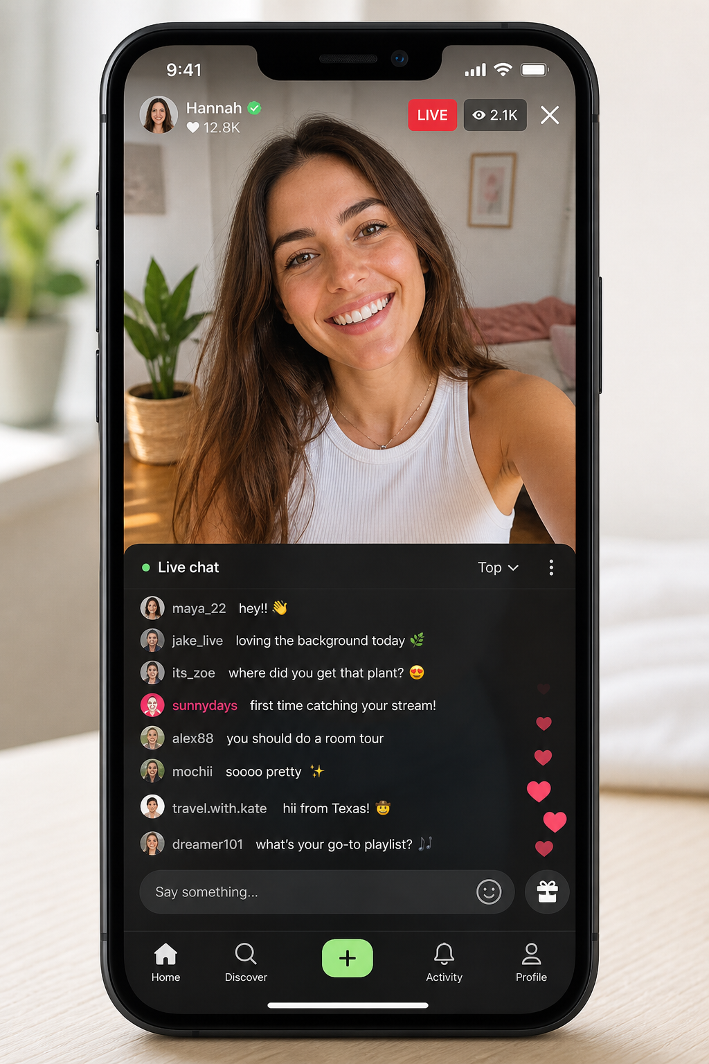 Twitch inspired video streaming app preview