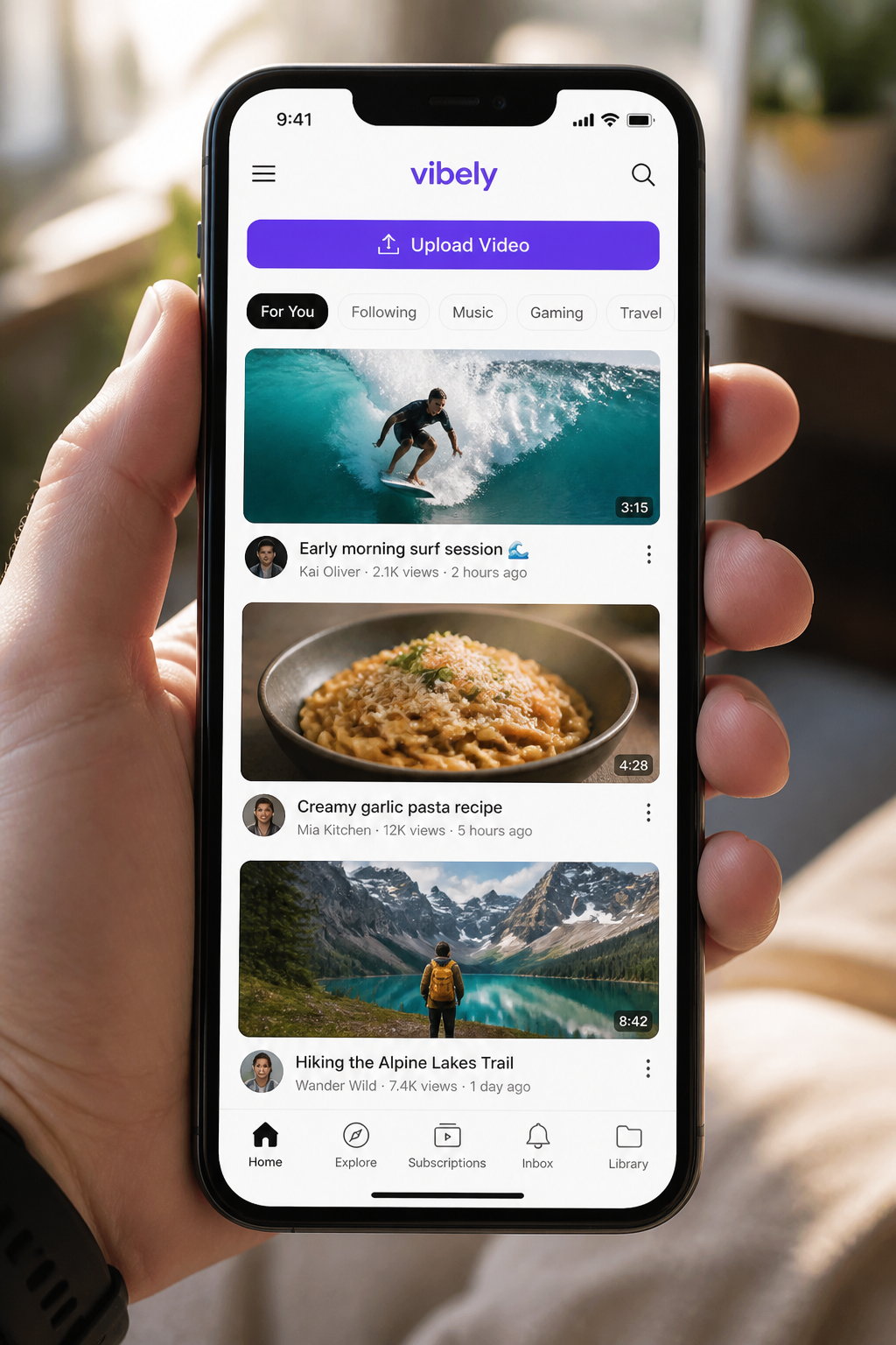 YouTube inspired video streaming app preview