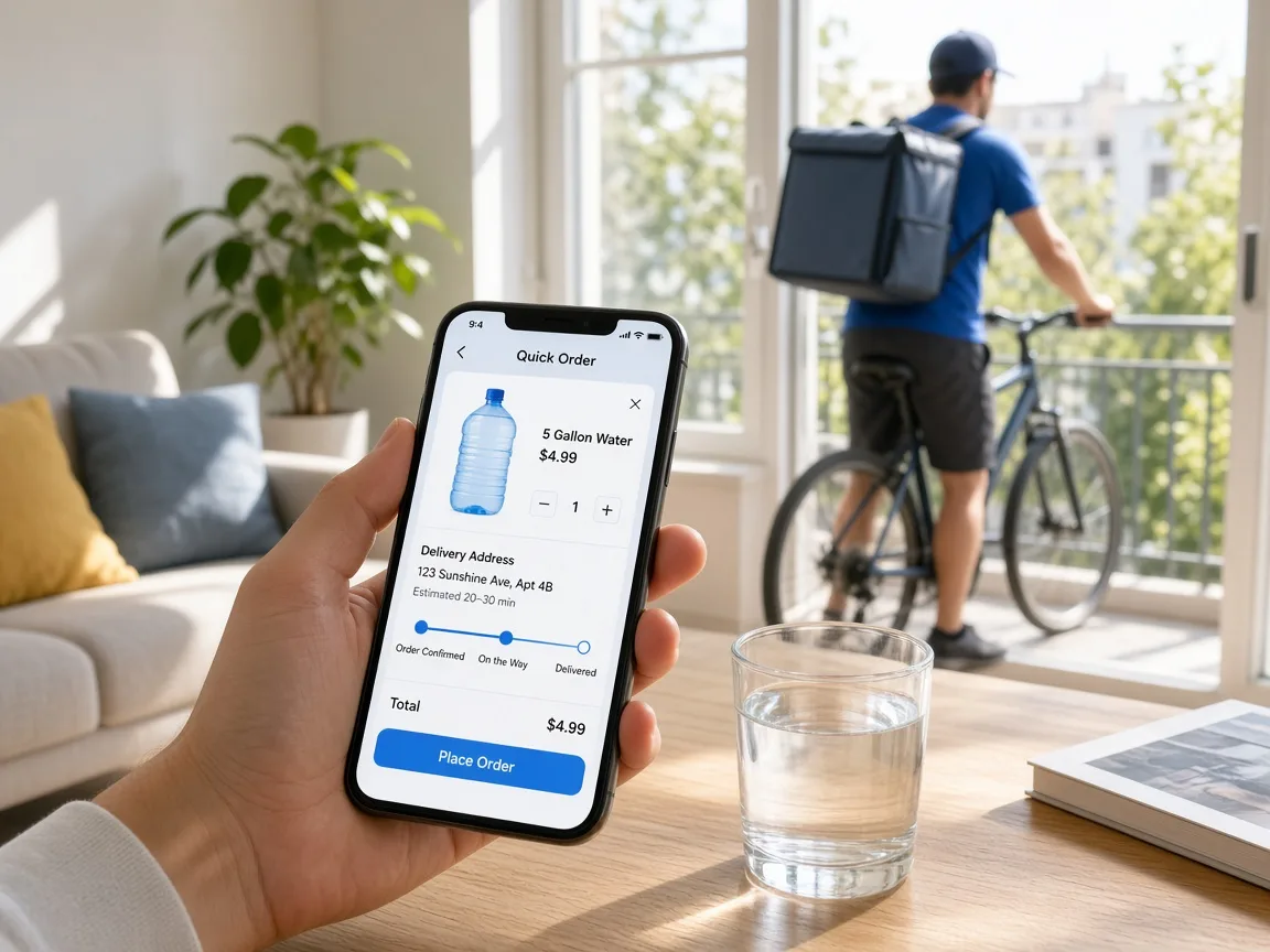 Deliveroo Inspired Water Delivery App water delivery app preview