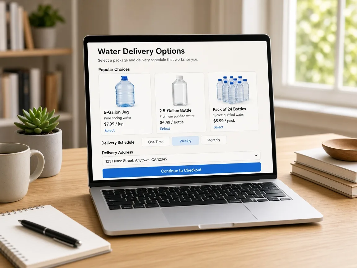 Grubhub Inspired Water Delivery App water delivery app preview