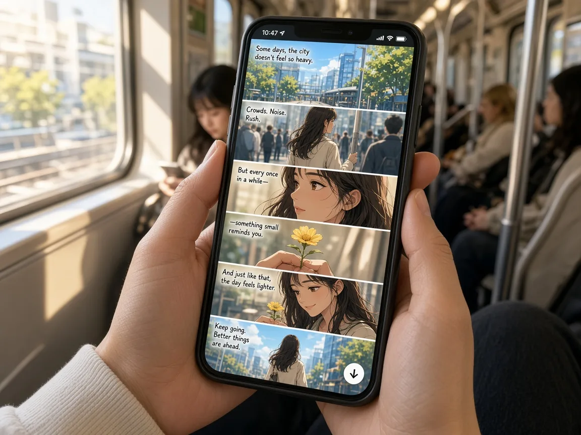 WEBTOON Inspired App web comic app preview