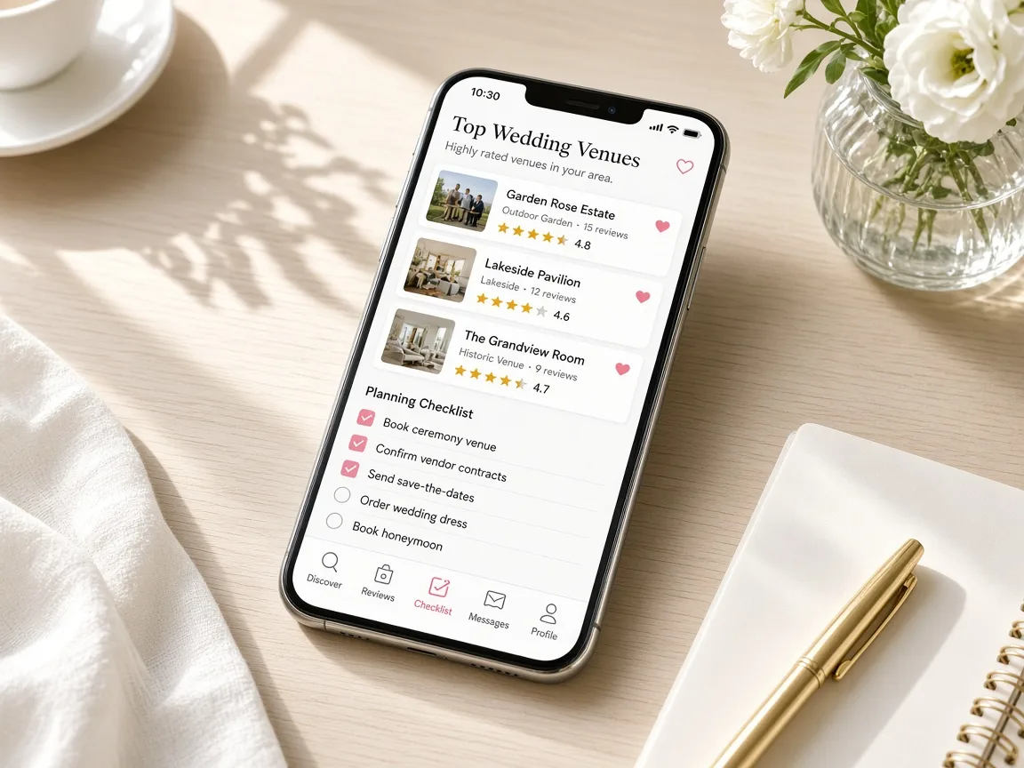 WeddingWire Inspired App wedding planner app preview
