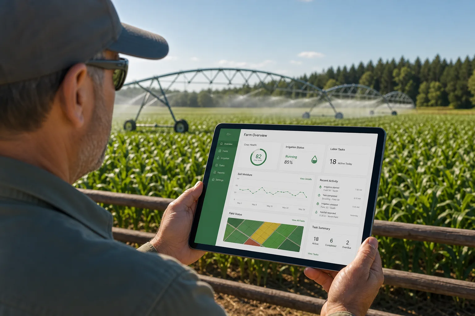 Farm Management inspired last mile delivery app preview