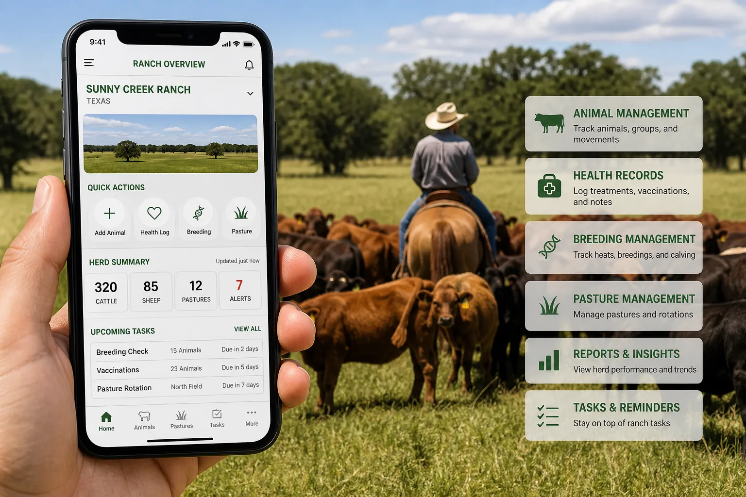 Livestock inspired last mile delivery app preview