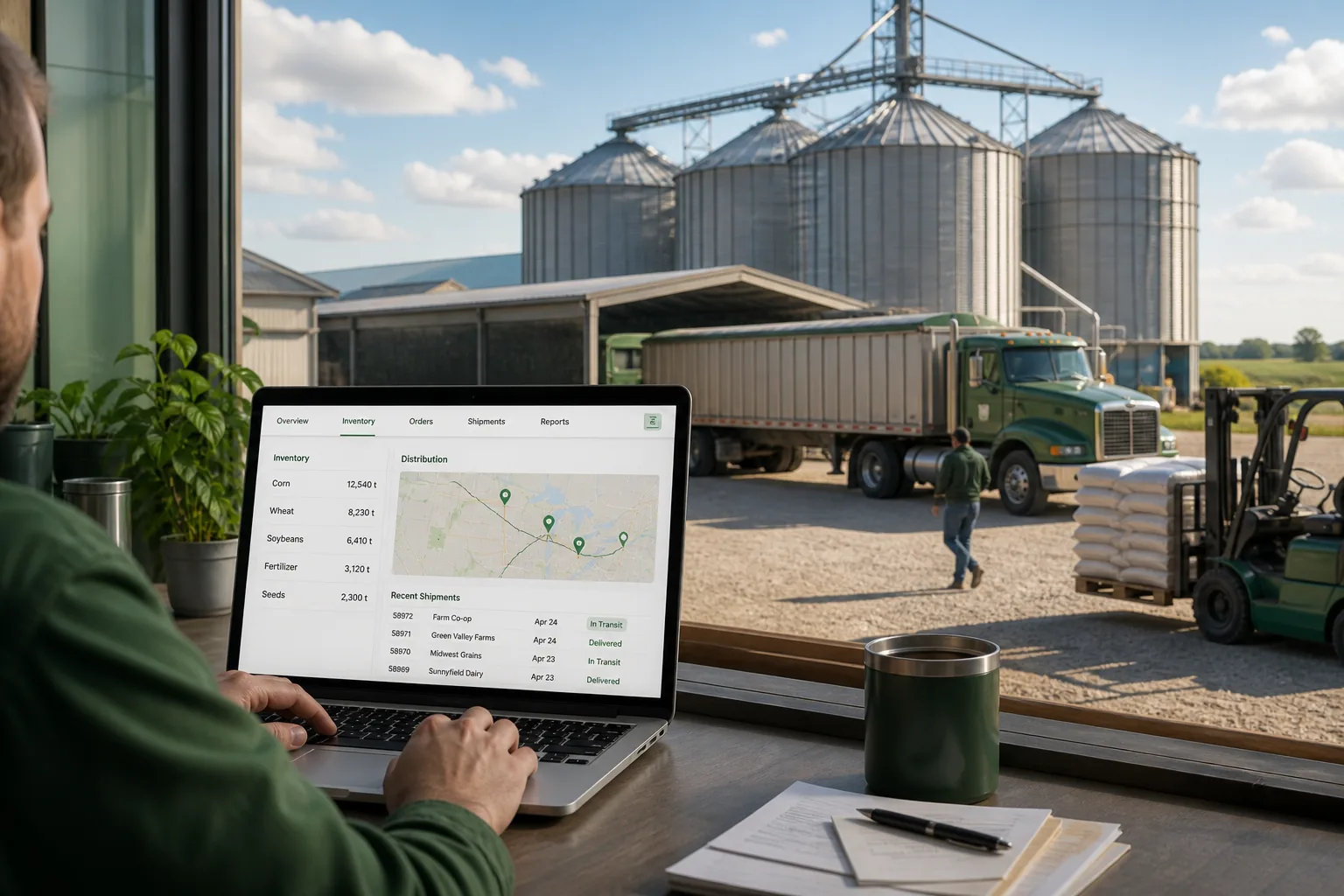 Supply Chain inspired last mile delivery app preview