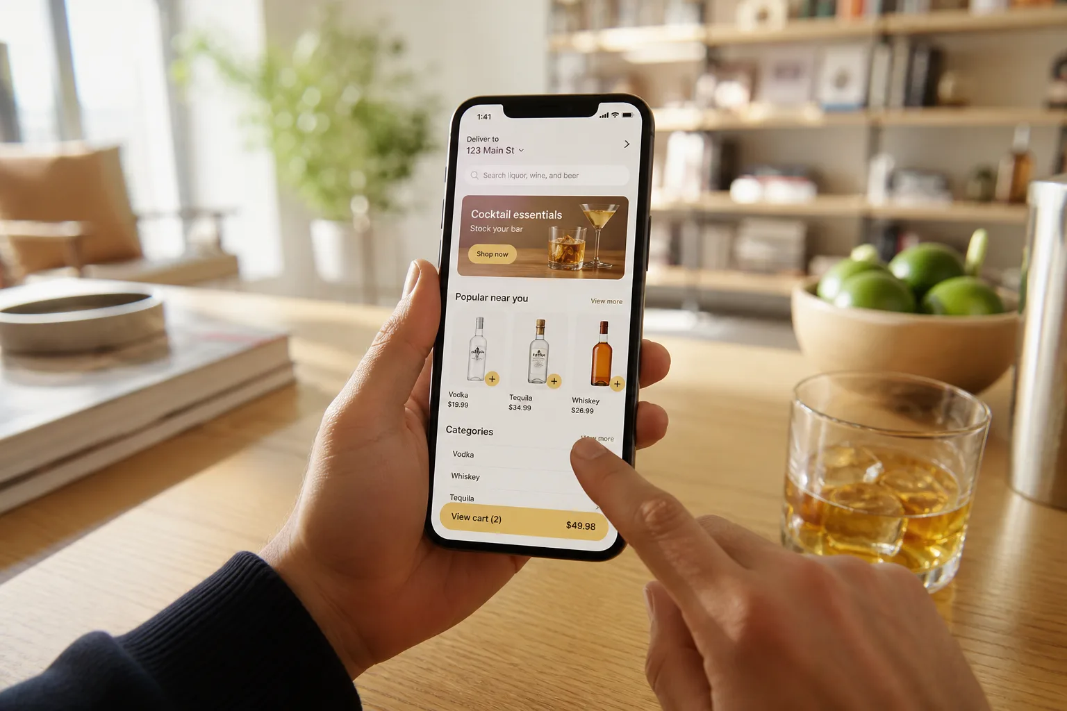 Drizly inspired last mile delivery app preview