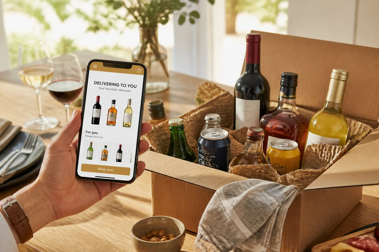 Minibar inspired last mile delivery app preview