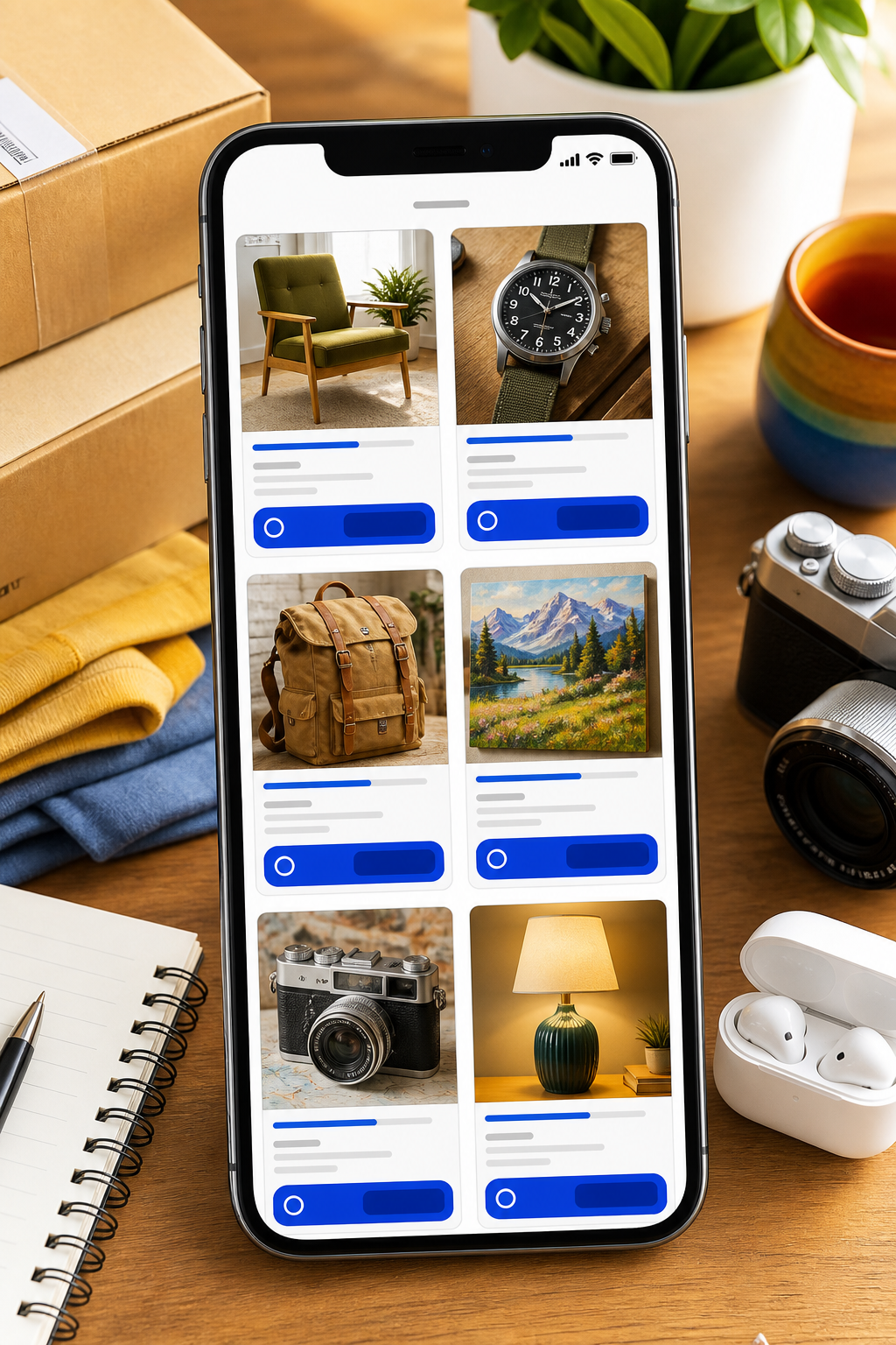 eBay inspired auction app preview