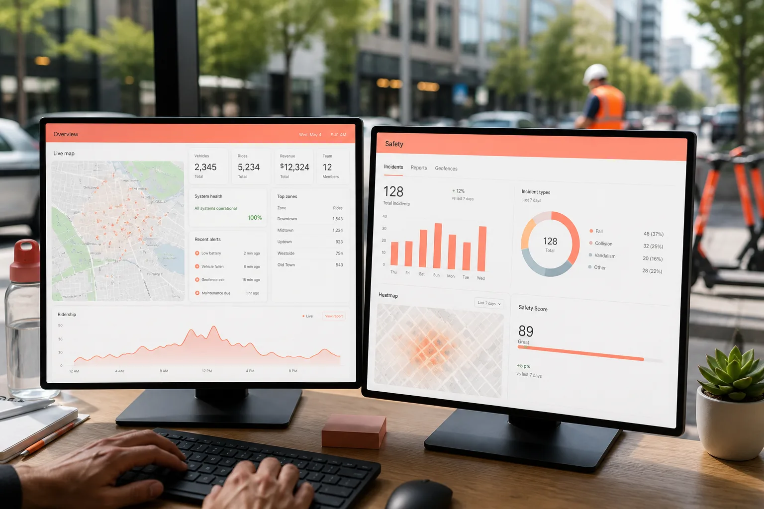 Spin inspired last mile delivery app preview