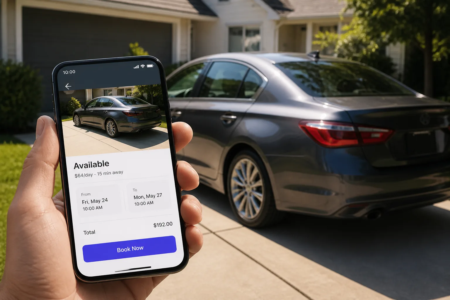 Turo inspired last mile delivery app preview