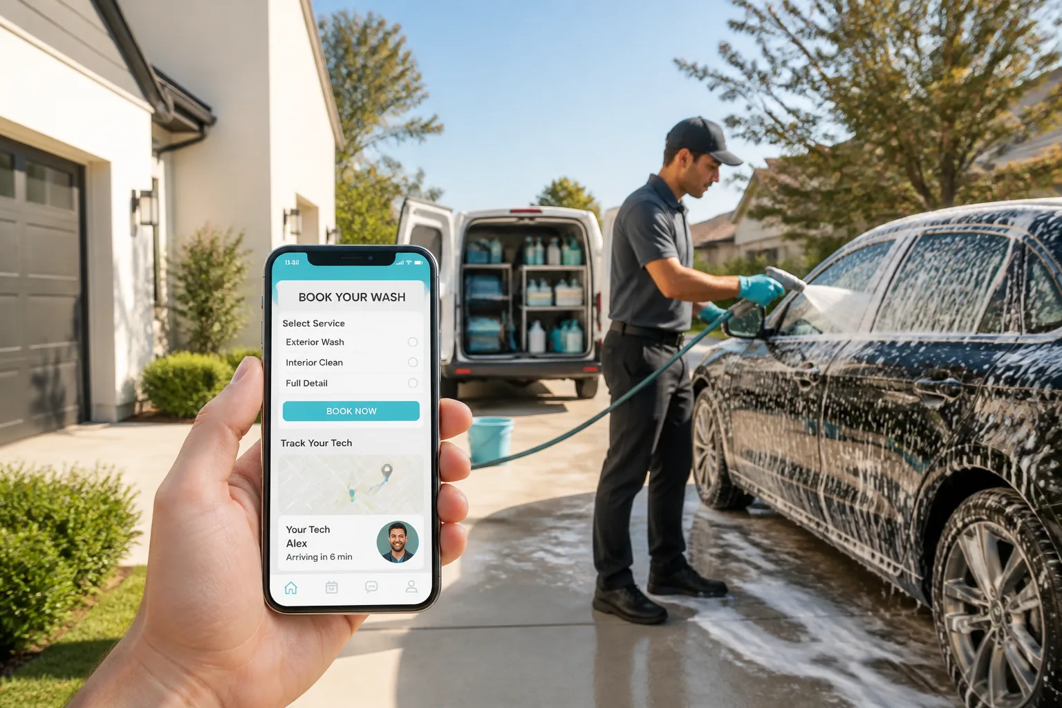 Spiffy inspired last mile delivery app preview