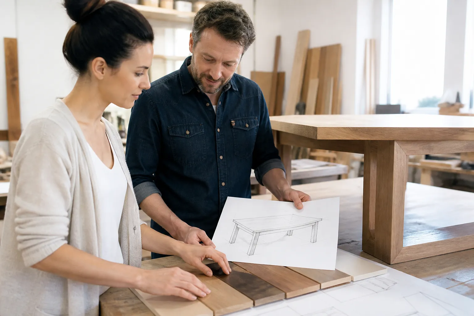 Custom Furniture Service App inspired carpenter app preview