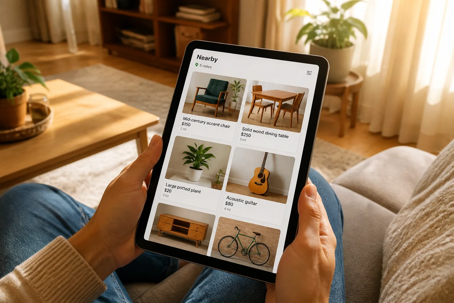 Facebook Marketplace inspired last mile delivery app preview