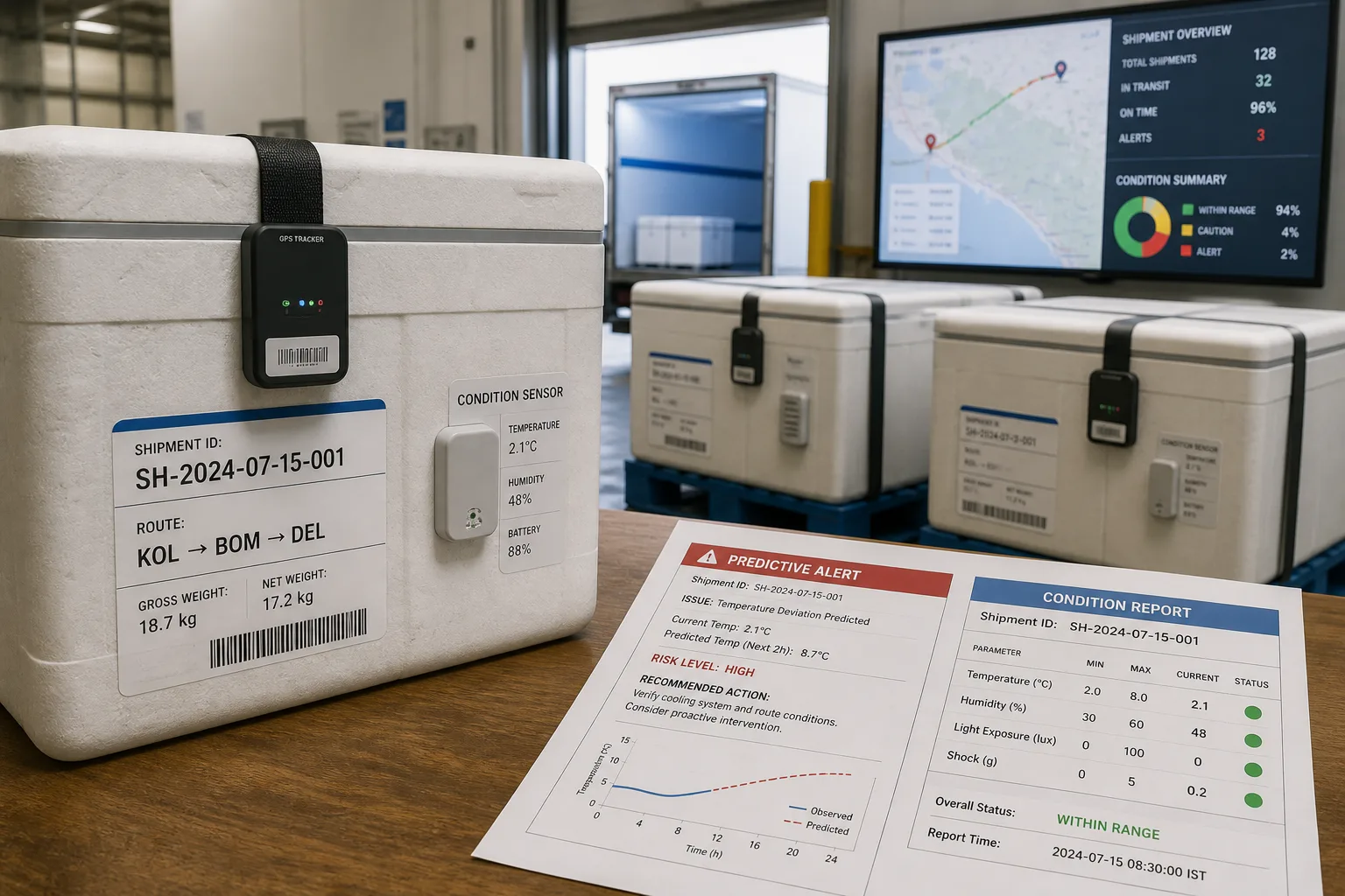 Apps Like Roambee inspired cold chain software preview