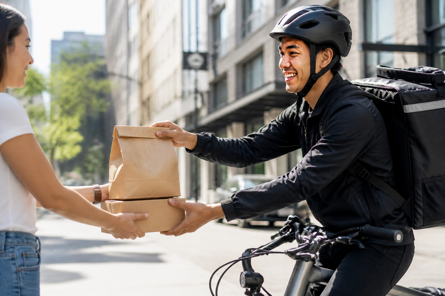 Postmates inspired last mile delivery app preview